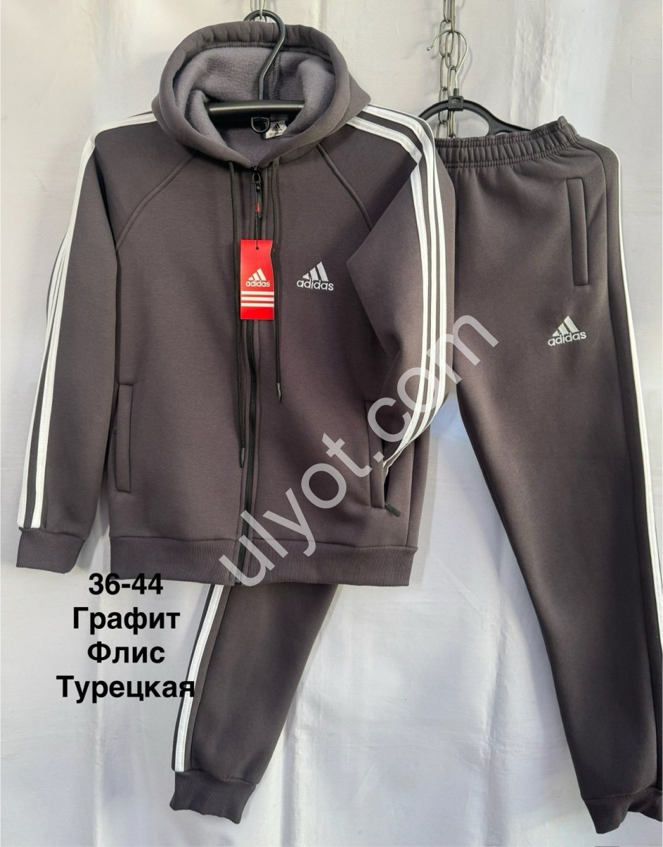 КОСТЮМ A01 (36-44) ФЛИС МАНЖЕТ ГРАФИТ 