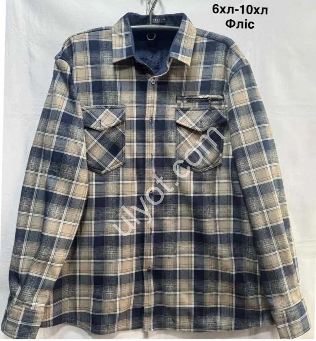 СОРОЧКА (6XL-10XL) ФЛІС МІКС 937