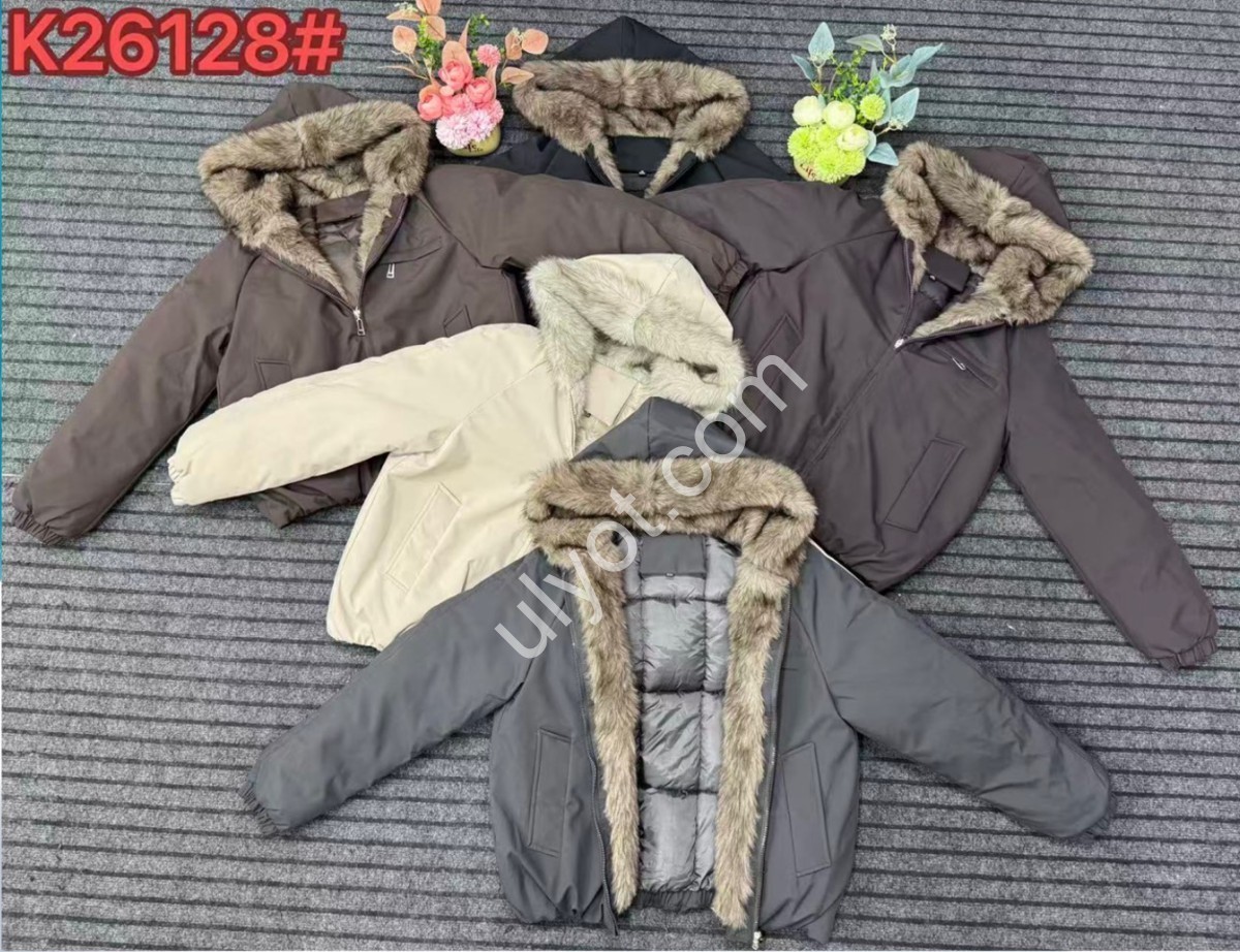 КУРТКА (M-XL) СІРИЙ K26128