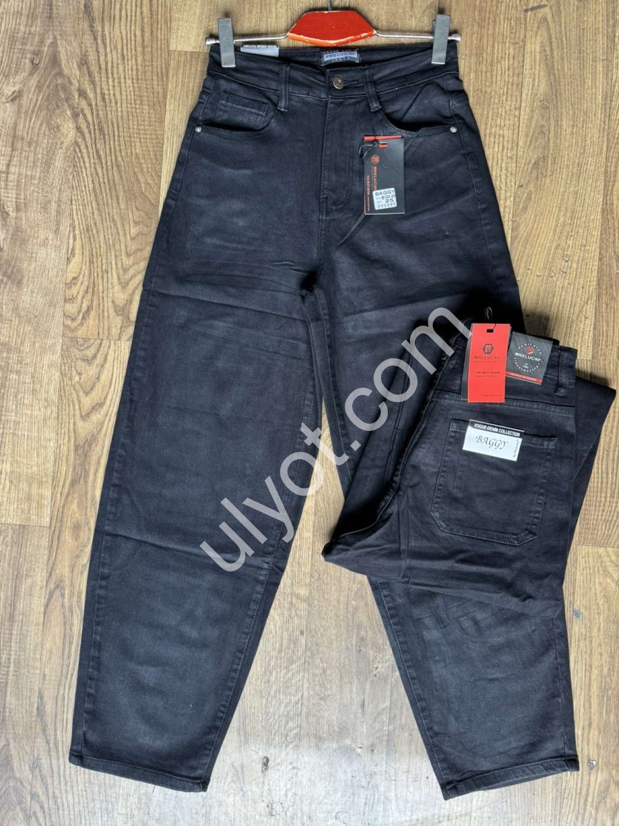 ДЖИНСЫ RELUCKY (25-30) ЧЕРНЫЙ 100-2