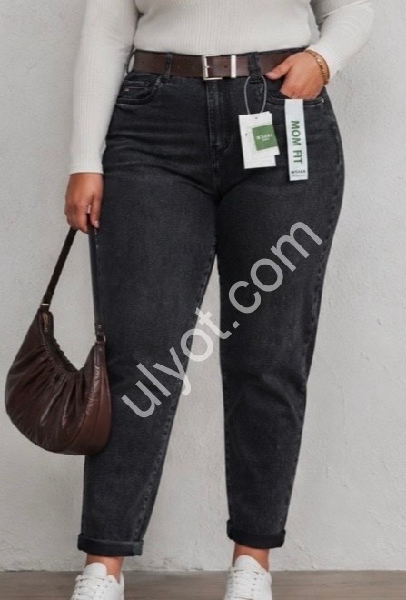 ДЖИНСИ M.SARA (M-4XL) ГРАФІТ 1387-C