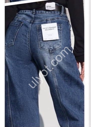 ДЖИНСЫ M.SARA (XS-XL) Т.СИНИЙ 77-3