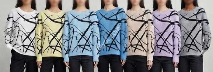 СВІТЕР (ONE SIZE 46-50) СМУГИ МІКС