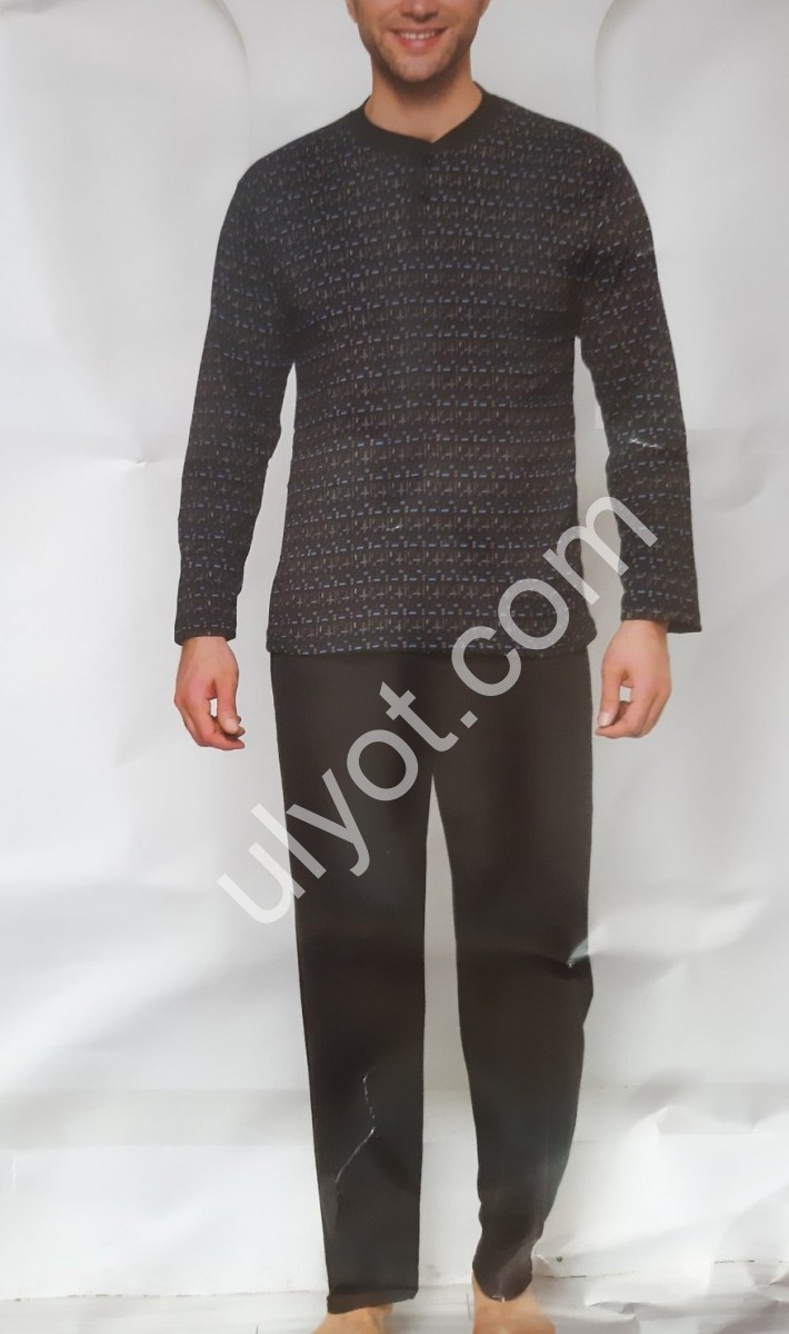 ПИЖАМА (M-2XL) БАЙКА МИКС 030