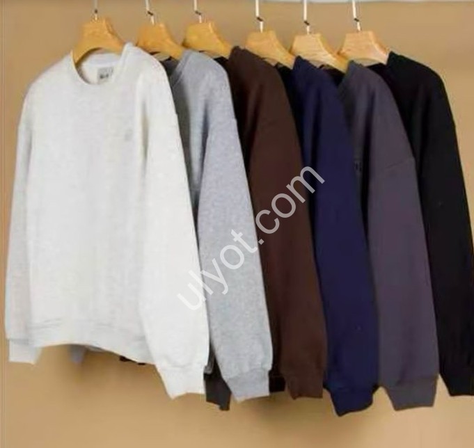 СВИТШОТ JJF (L-4XL) МИКРОМЕХ Т.СЕРЫЙ 7702