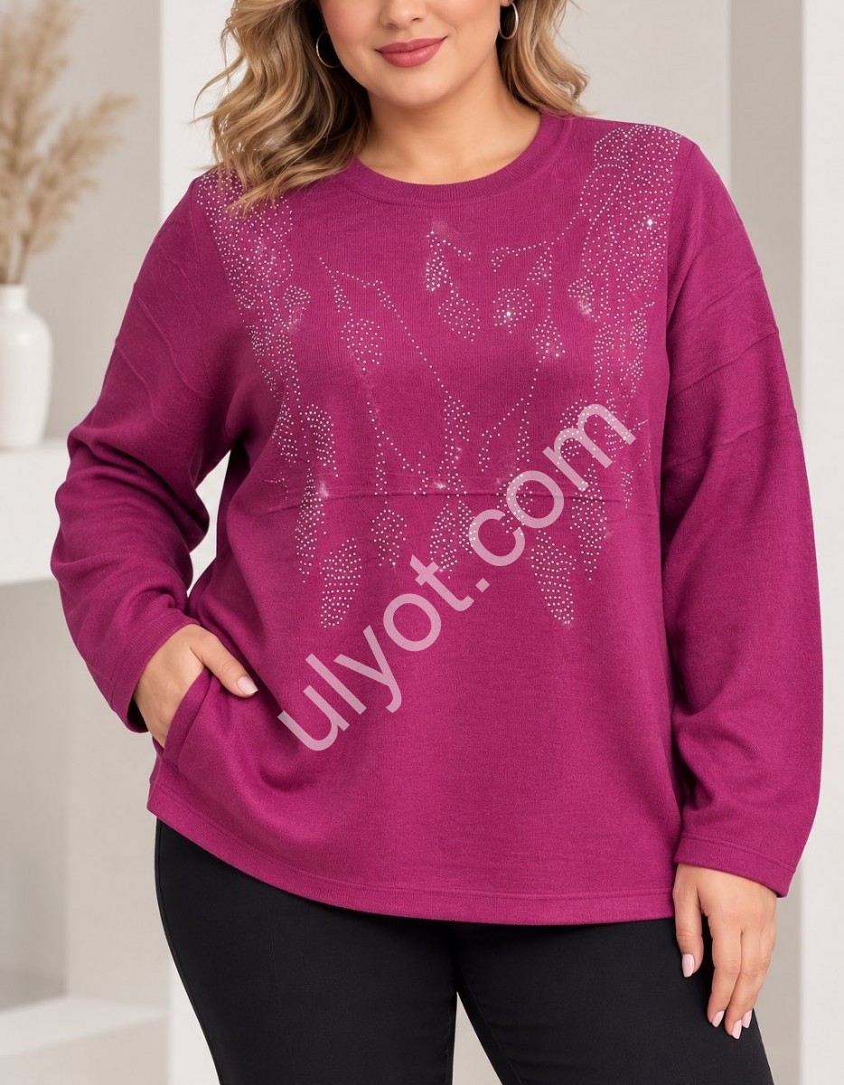 СВИТЕР (ONE SIZE 52-56) МИКС 25526
