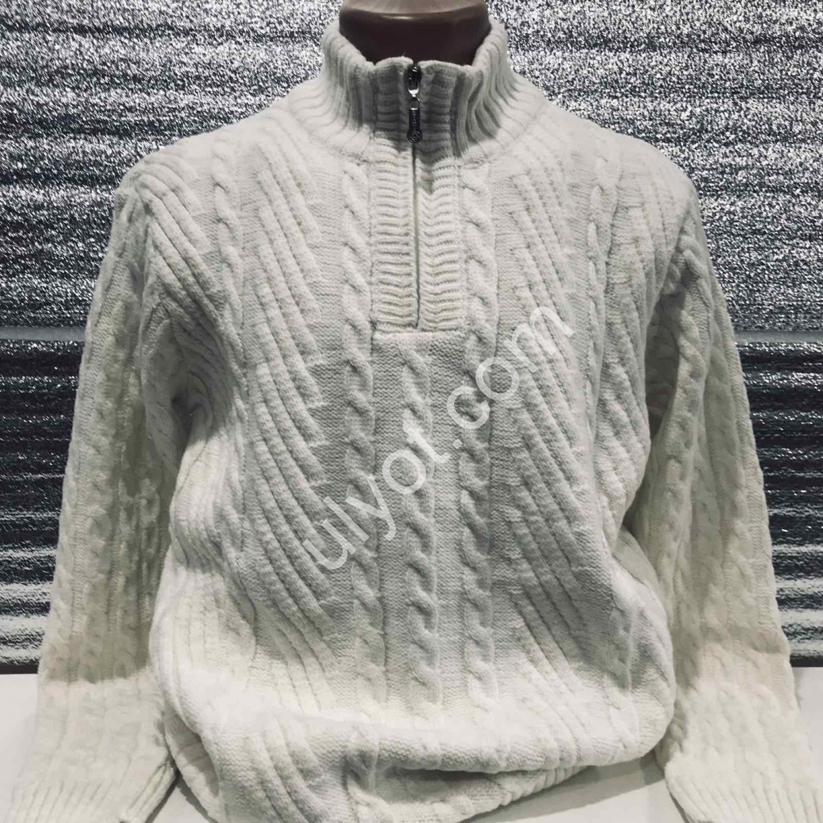 СВІТЕР DEVANTI (L-2XL) МОЛОЧНИЙ 77103-1