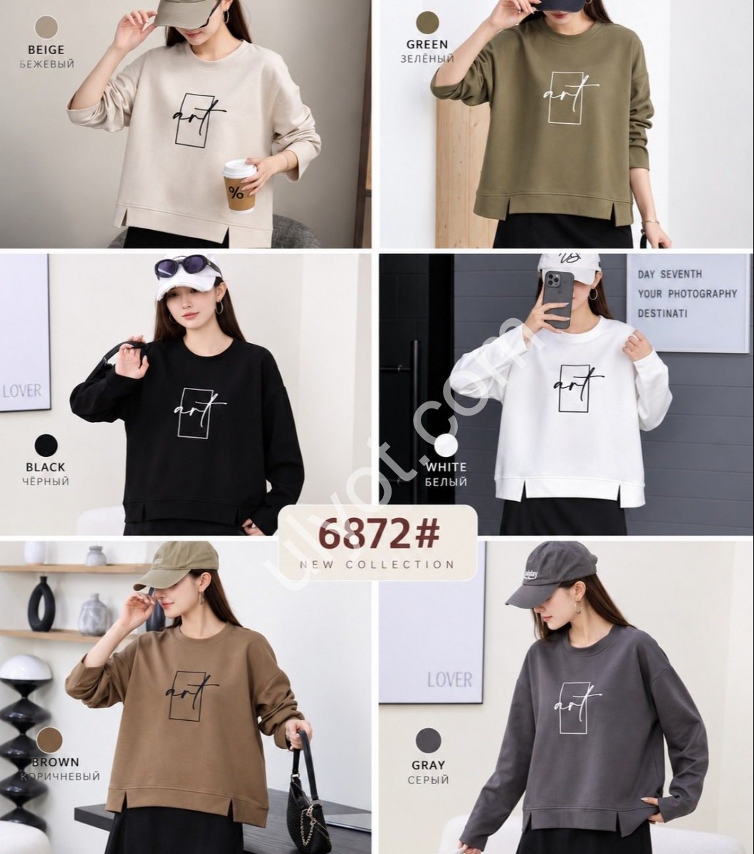 СВИТШОТ (ONE SIZE ) МИКС 6872