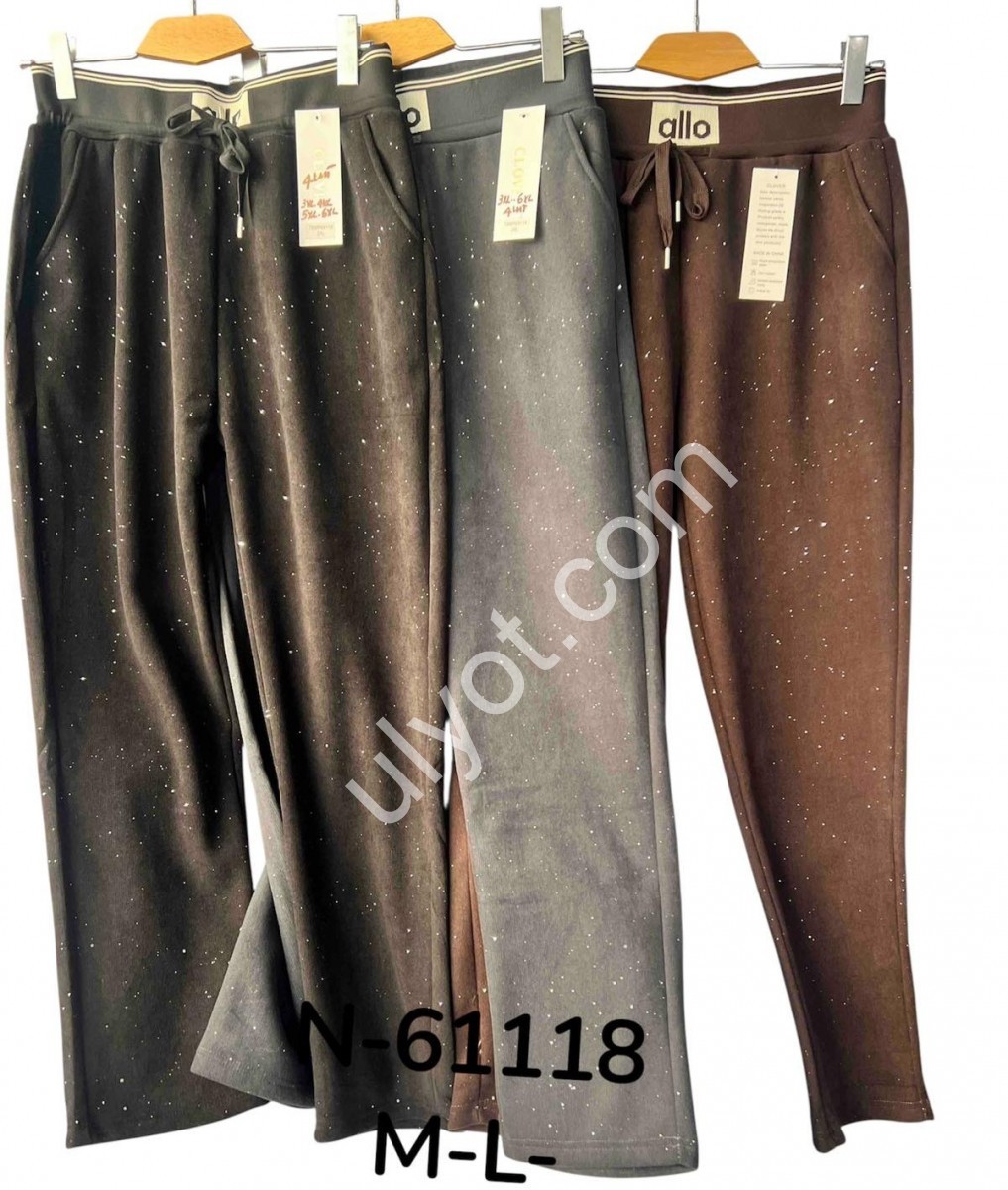 ШТАНЫ (M-2XL) ФЛИС ШОКОЛАД 61118