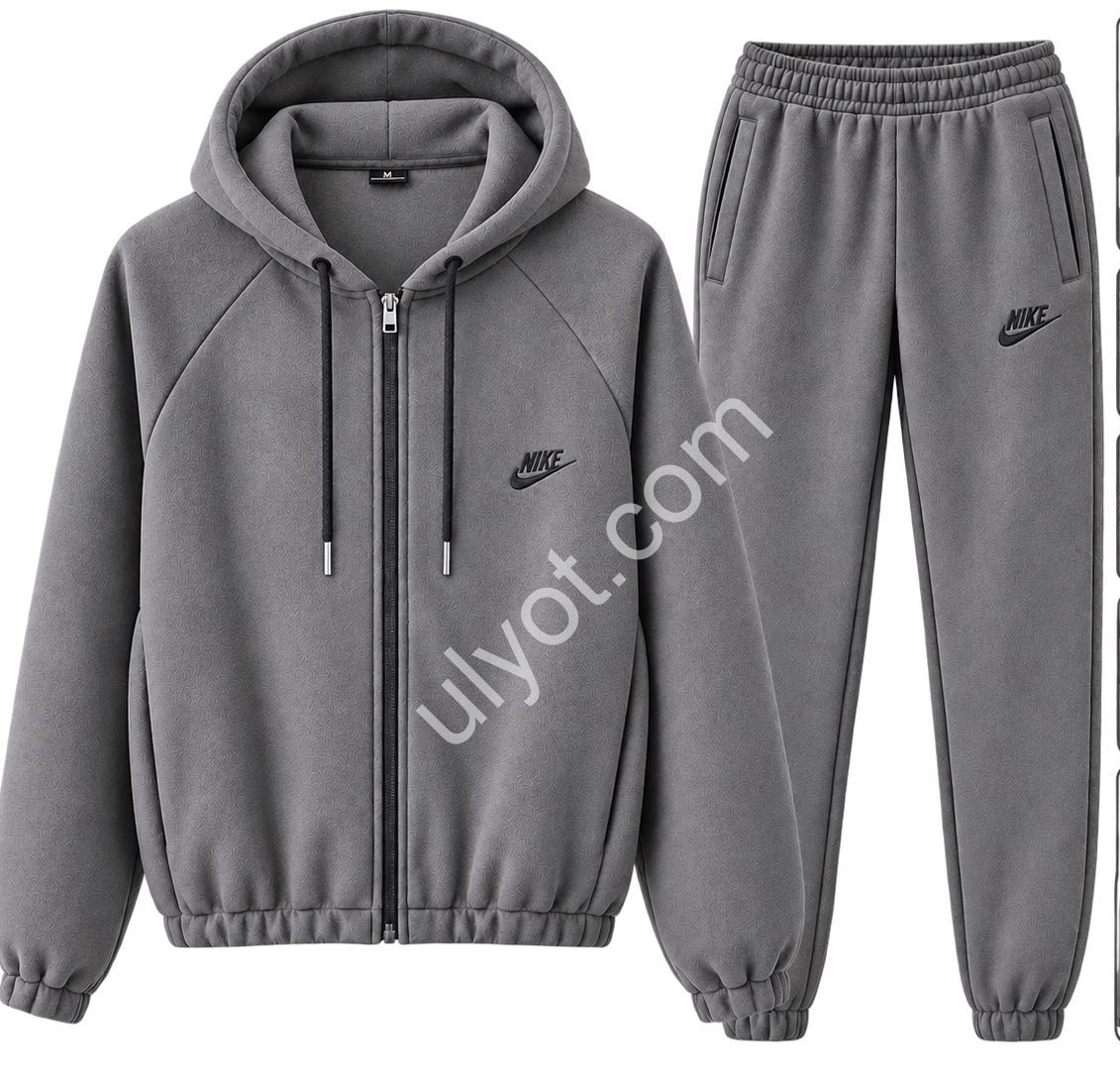 СПОРТ.КОСТЮМ N02 (46-54) ФЛИС МАНЖЕТ СЕРЫЙ 