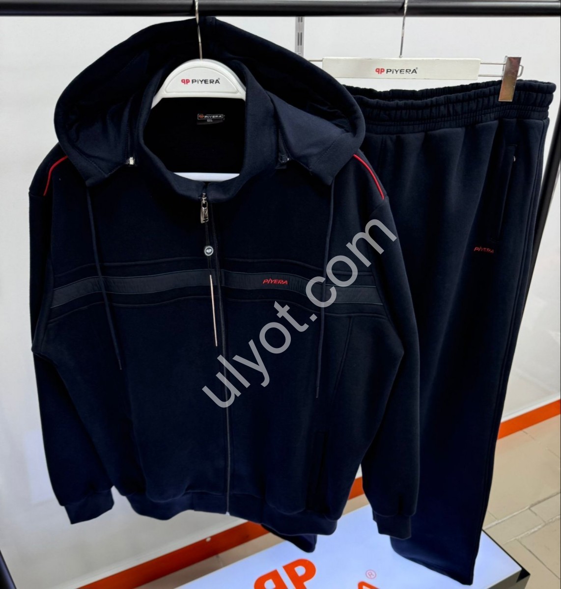 СПОРТ. КОСТЮМ ПИЕРА (6XL-8XL) БАЙКА ПРЯМОЙ Т.СИНИЙ 5212