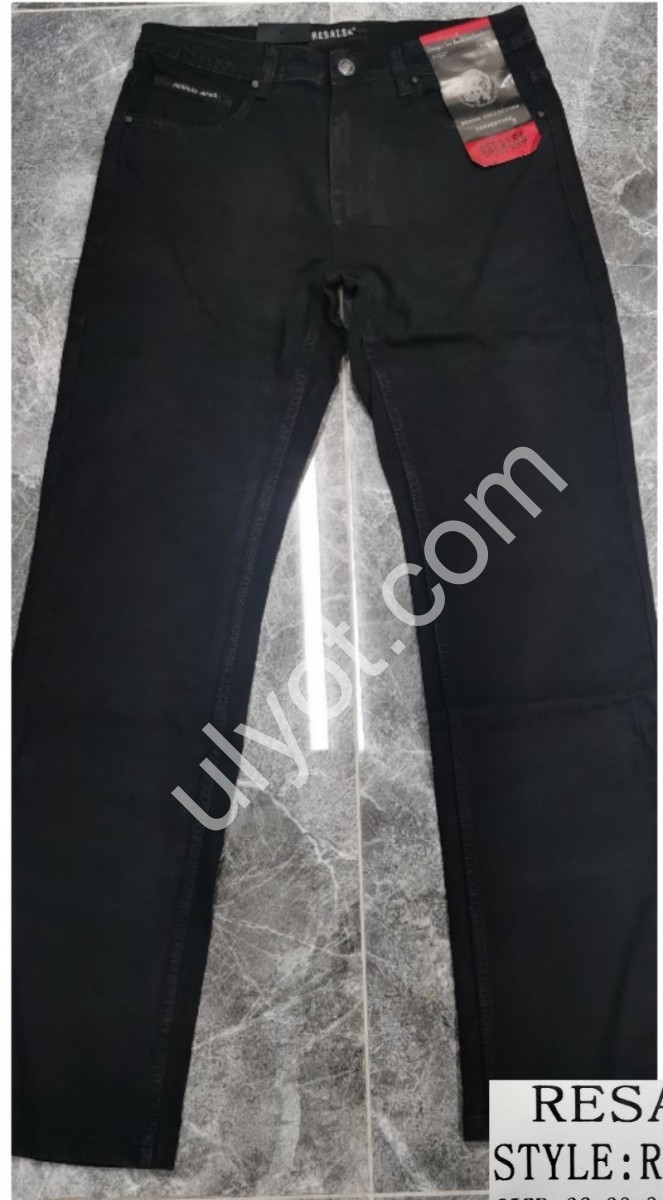 ДЖИНСЫ RESALSA (32-40) ЧЕРНЫЙ 0063DT