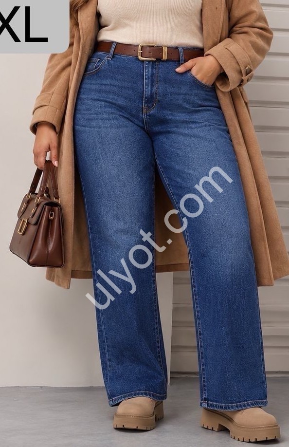 ДЖИНСЫ M.SARA (L-5XL) Т.СИНИЙ 2366-3