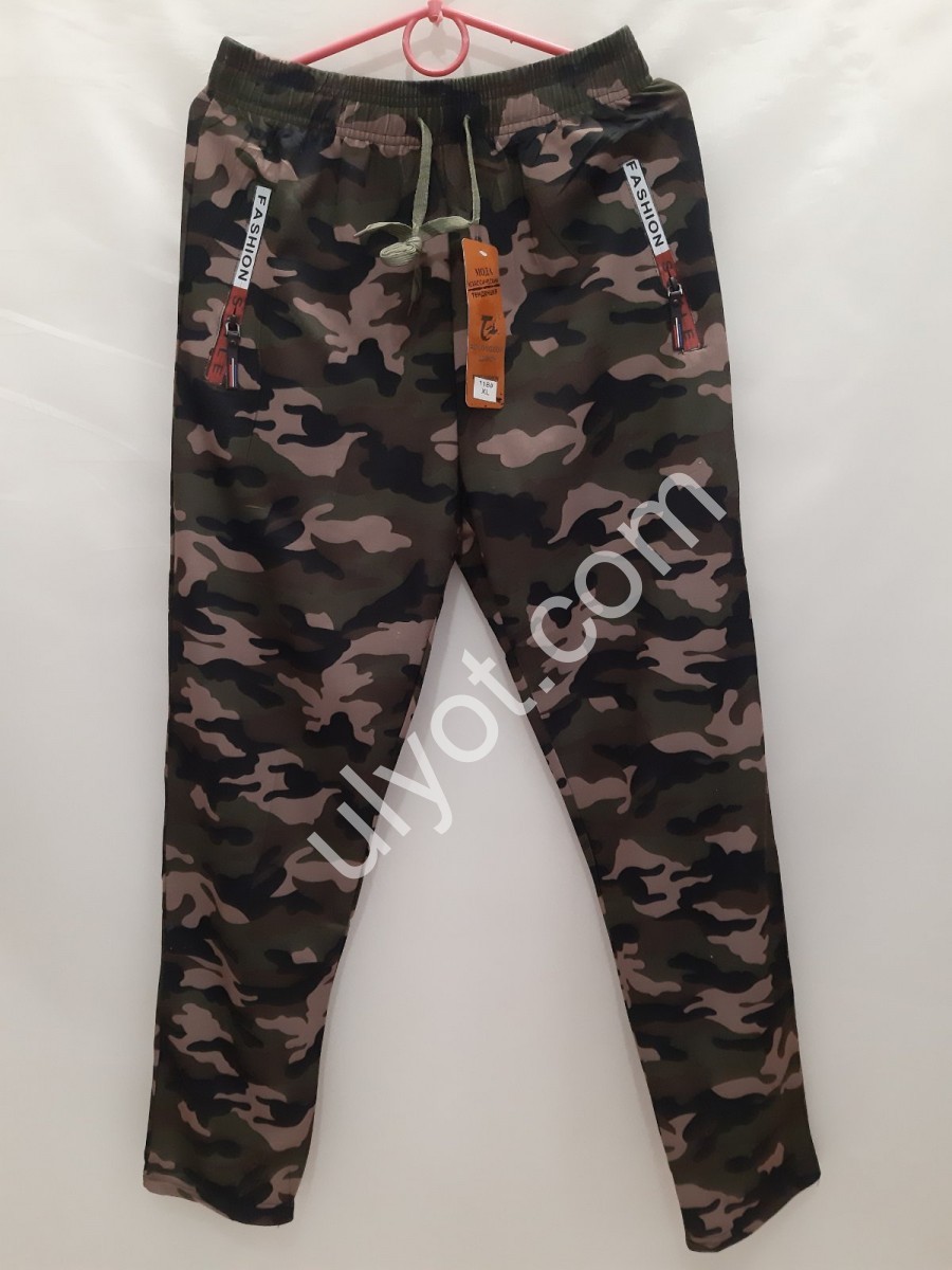 СПОРТ.ШТАНЫ КАМУФЛЯЖ (XL-5XL) ПРЯМОЙ ХАКИ-3 118