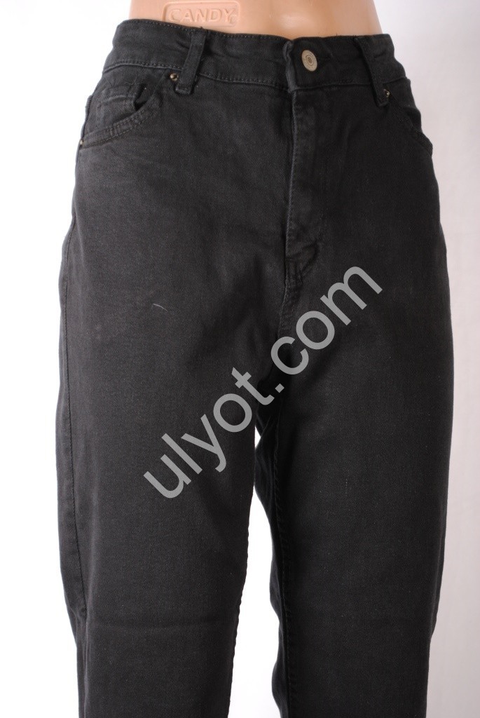 Фото 2 ДЖИНСЫ TOP SHOP (30-38) ЧЕРНЫЙ 9015