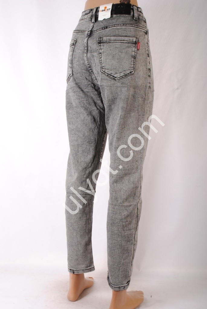 Фото 3 ДЖИНСЫ FOREST JEANS (25-30) СЕРЫЙ 3029