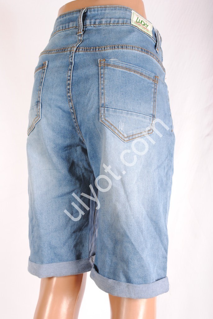 Фото 1 ШОРТЫ NEW JEANS (31-36) ГОЛУБОЙ 3014