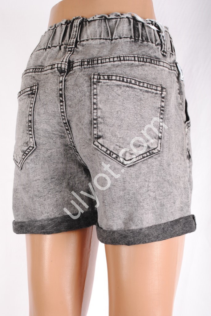 ШОРТЫ NEW JEANS (25-30) СЕРЫЙ 3021