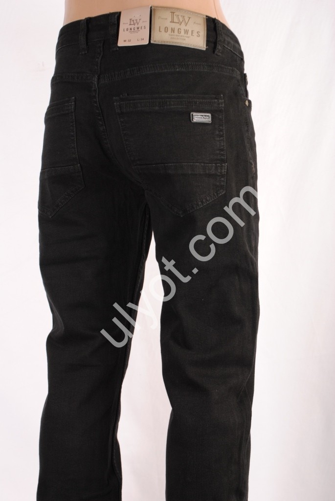 ДЖИНСЫ LONGWES (29-38) ЧЕРНЫЙ 8915