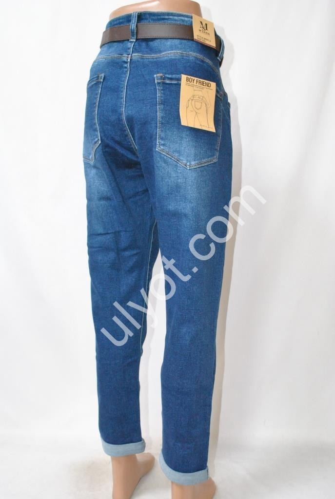 Фото 3 ДЖИНСЫ M.SARA (L-5XL) СИНИЙ 361-2