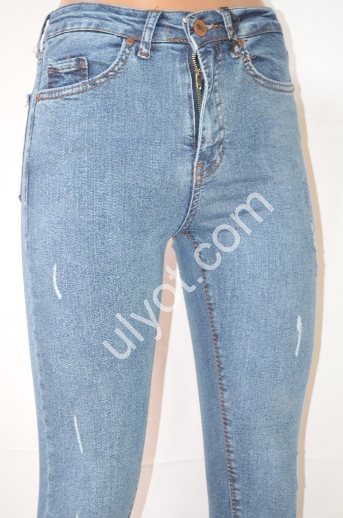 Фото 2 ДЖИНСЫ SASHA (26-31) ГОЛУБОЙ-1 