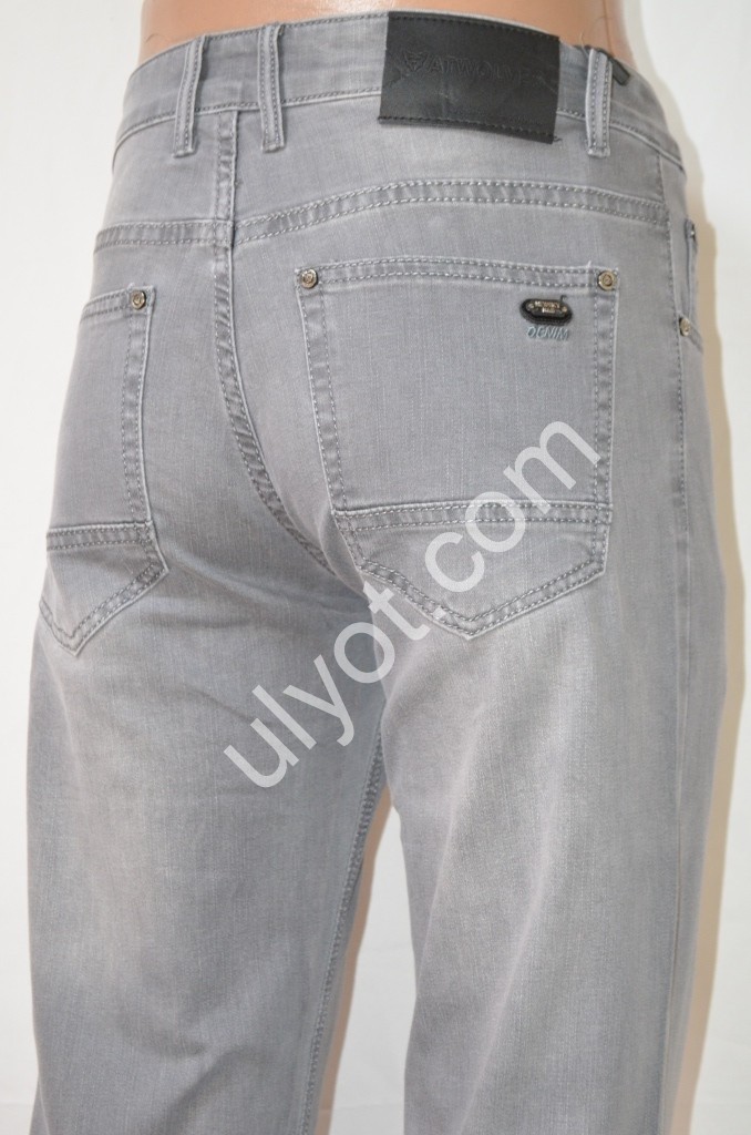 ДЖИНСЫ ATWOLVES (29-38) СЕРЫЙ 6682