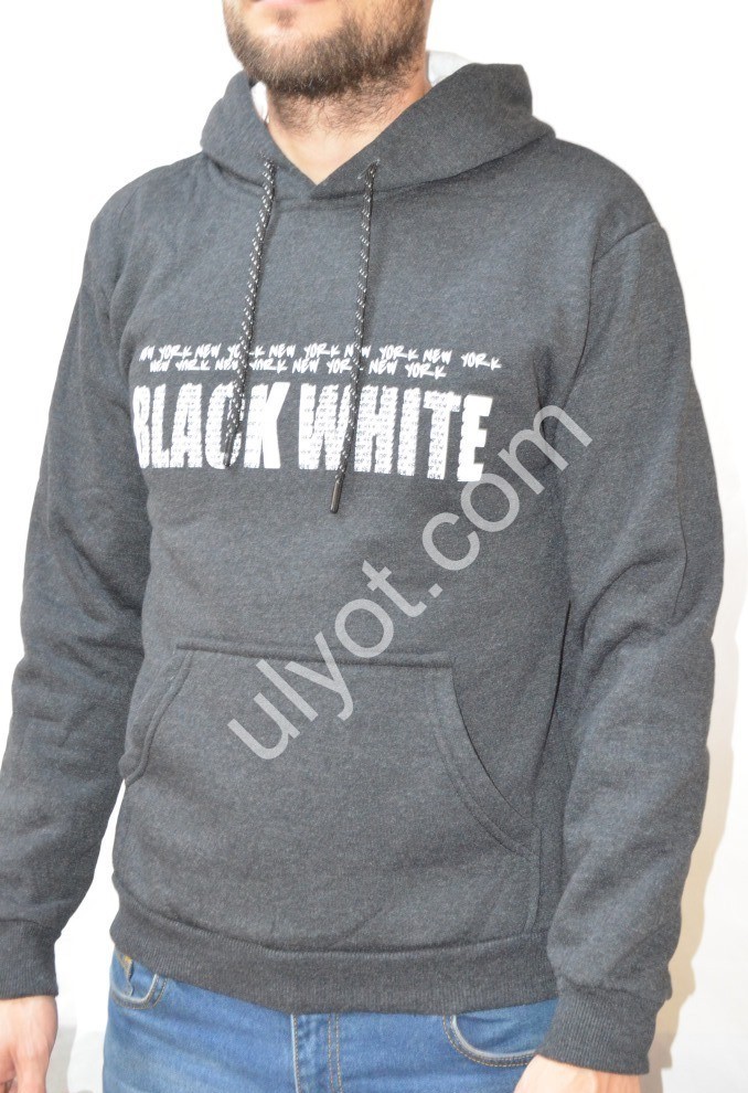 БАТНИК BLACK WRITE (M-3XL) Т.СІРИЙ ФЛІС