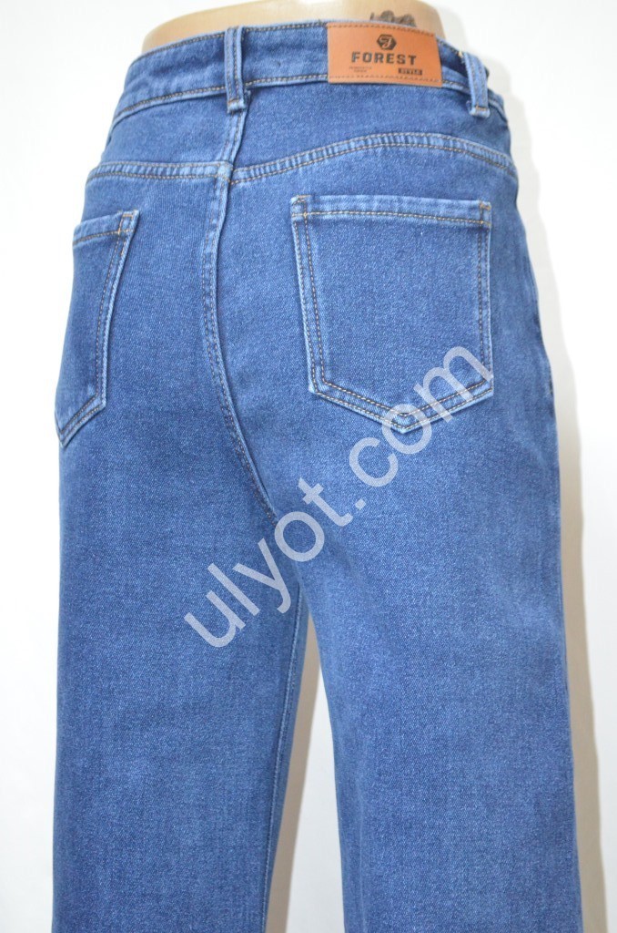 ДЖИНСИ FOREST JEANS (25-28) Т.СИНІЙ ФЛІС 3686