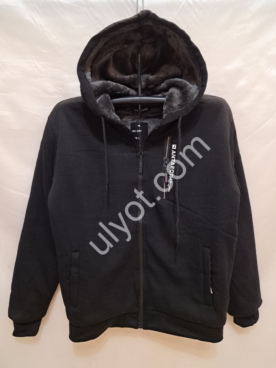 КОФТА (M-3XL) ЧОРНЕ хутро 2361А