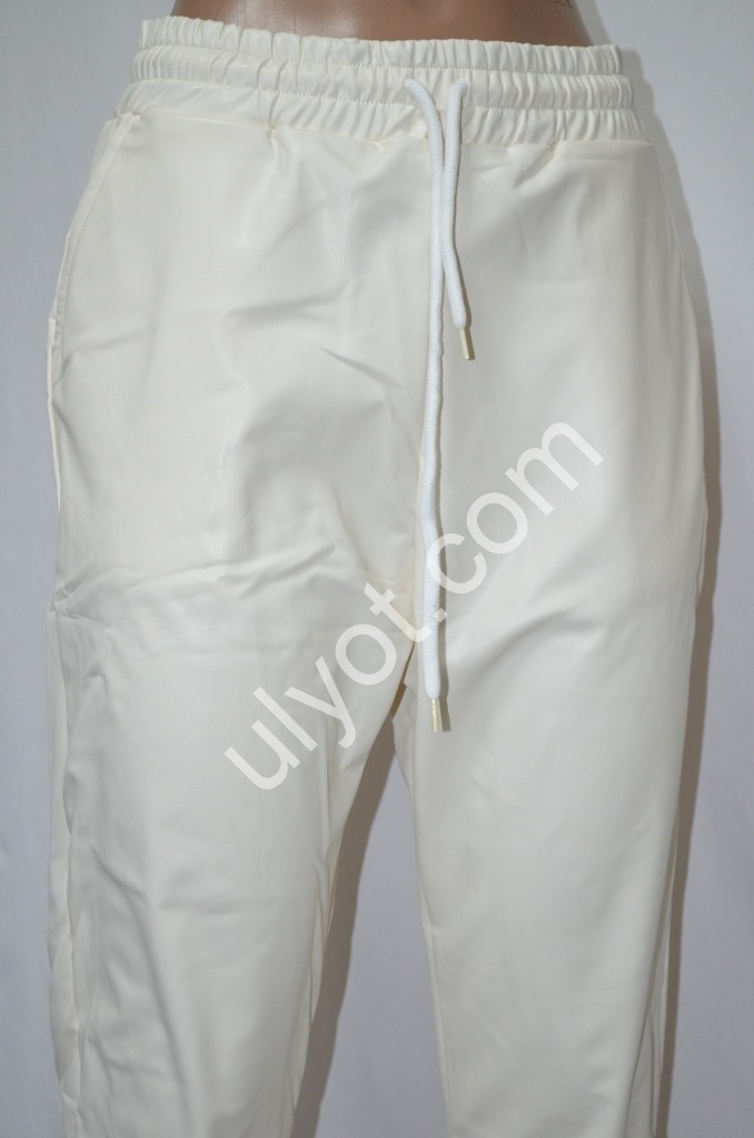 Фото 2 ШТАНЫ LOOK (S-XL) МОЛОЧНЫЙ БАЙКА 