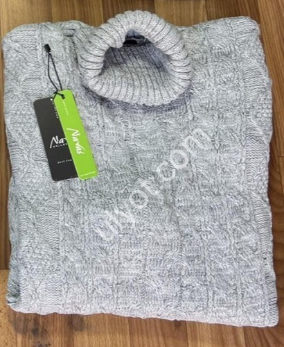 СВІТЕР NAVAS (L-2XL) СВ.СІРИЙ 99103