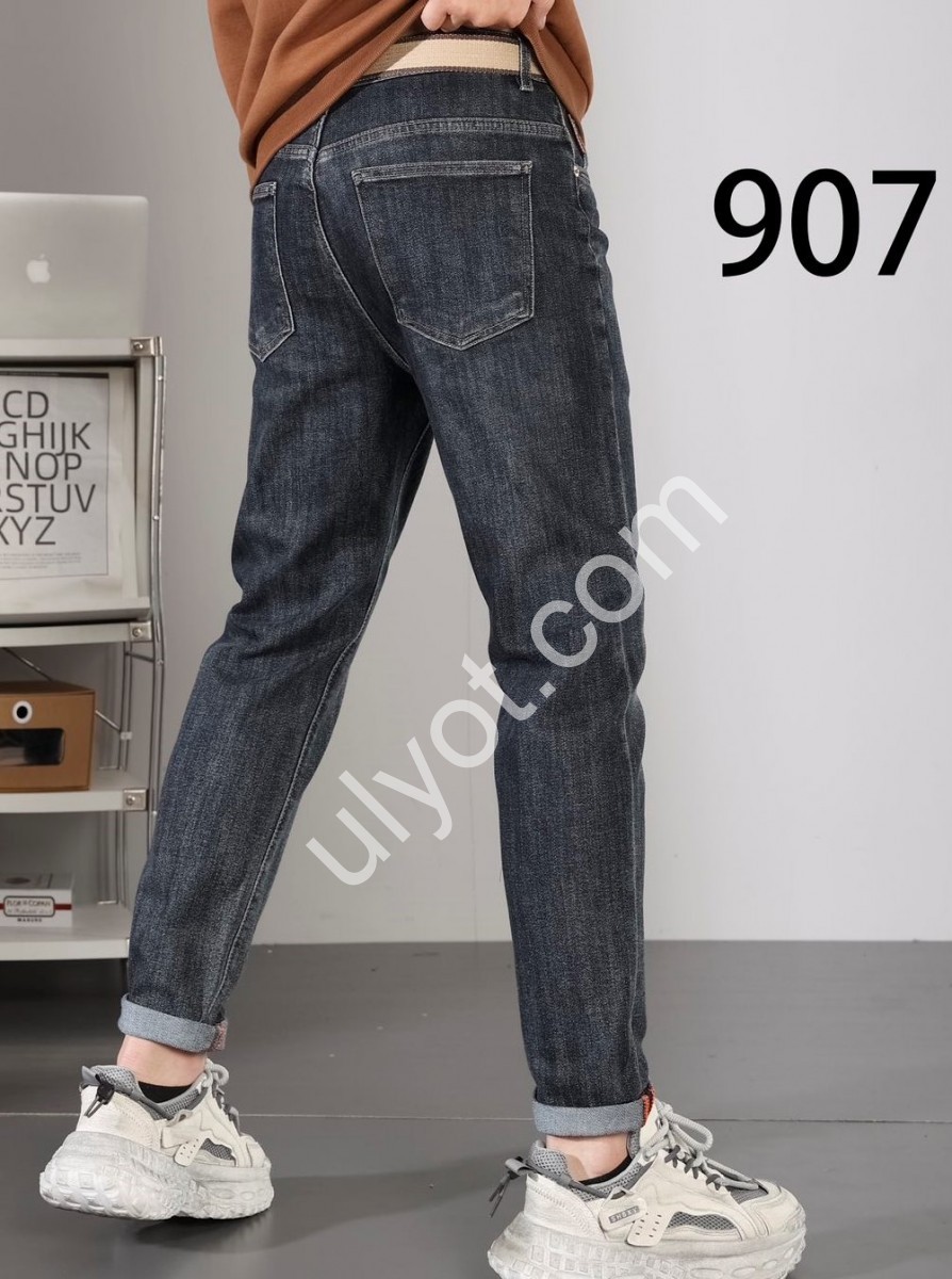 Фото 1 ДЖИНСЫ BARON (30-38) Т.СЕРЫЙ 907