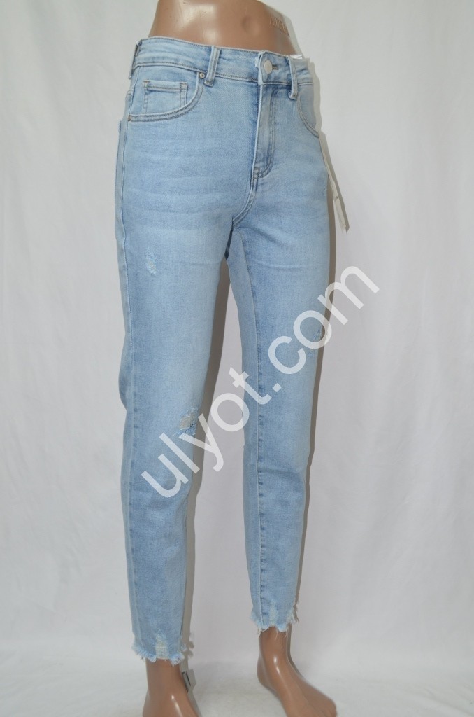 ДЖИНСЫ DENIM NEW (25-30) ГОЛУБОЙ 606