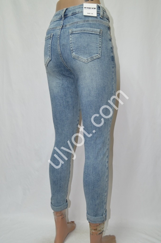 Фото 3 ДЖИНСЫ DENIM NEW (25-30) ГОЛУБОЙ 581