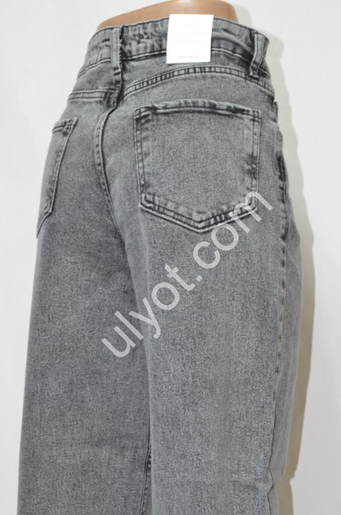 ДЖИНСЫ SASHA (30-36) ГРАФИТ 890