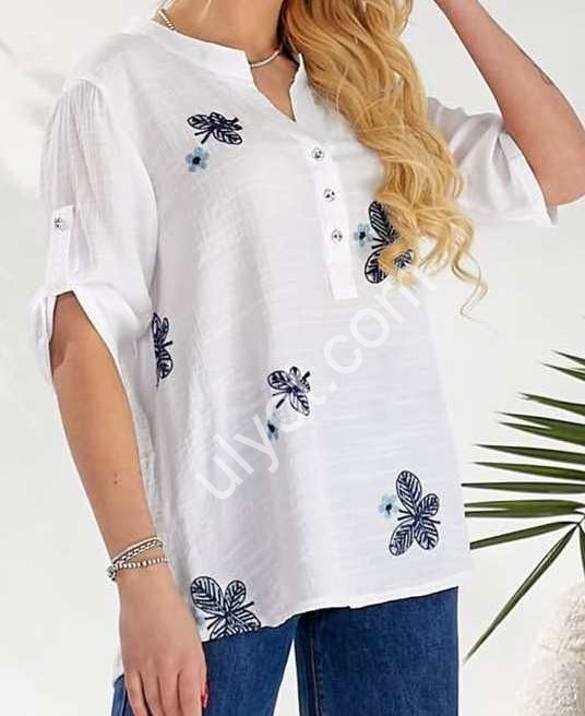 БЛУЗКА (XL-4XL) БІЖОВИЙ 201