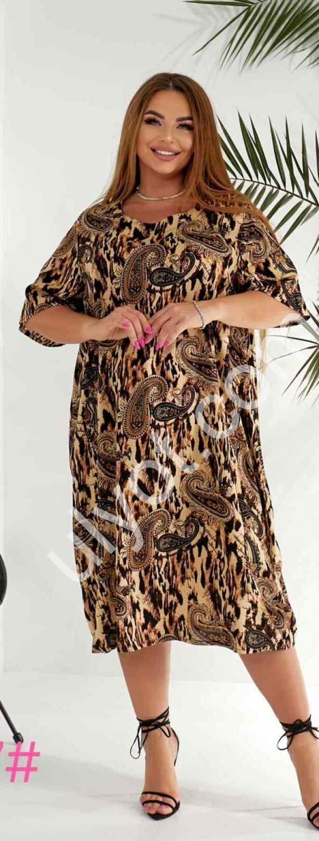 СУКНЯ (XL-4XL) ЛЕОПАРД 777
