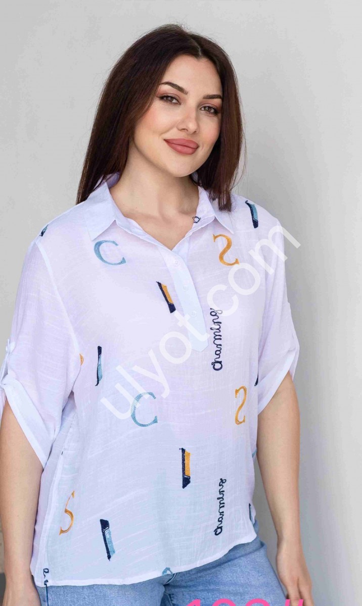 СОРОЧКА (3XL-6XL) РОЖОВИЙ 103
