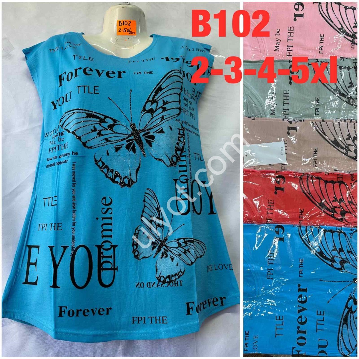 ФУТБОЛКА (2,3,4,5 XL) МІКС B102