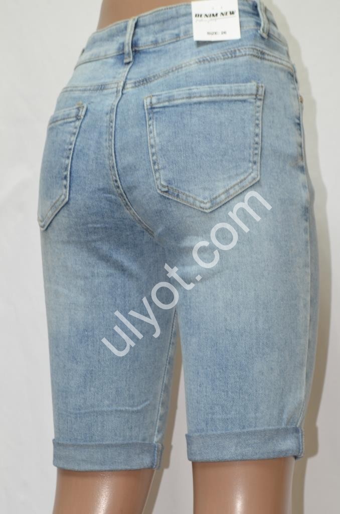 ШОРТИ DENIM NEW (25-30) БЛАКИТНИЙ D588