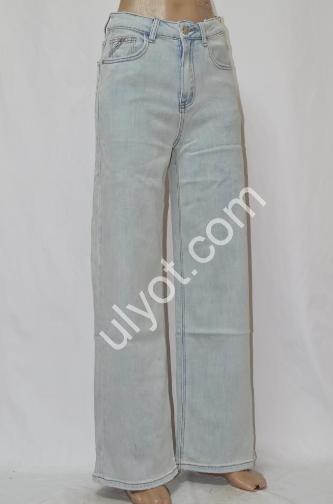 ДЖИНСЫ M.SARA (XS-XL) ГОЛУБОЙ 1076