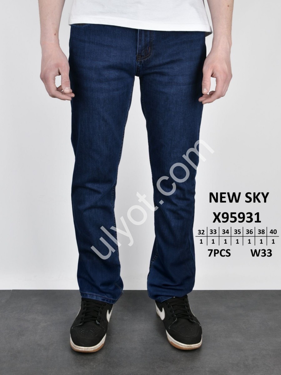 ДЖИНСИ NEW SKY (32-40) Т.СИНІЙ 95931