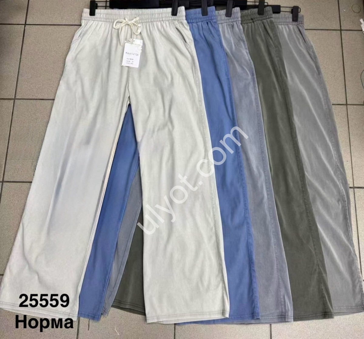 БРЮКИ (5XL-10XL) ЧЕРНЫЙ 25559