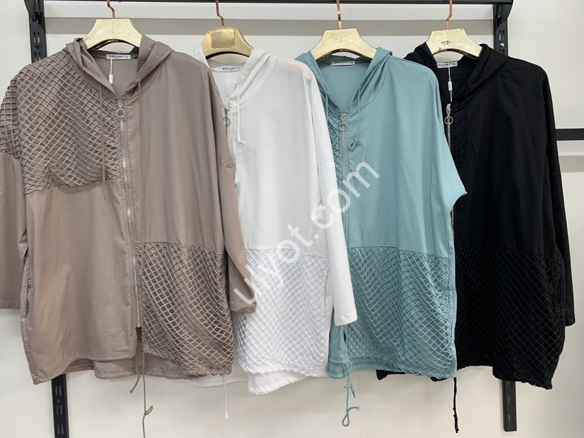 ВЕТРОВКА СЕТКА (3XL-7XL) МЕНТОЛ 7704