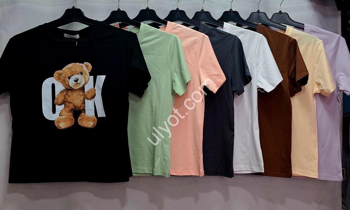 ФУТБОЛКА МИШКА ONE SIZE (44/48) МИКС 5176