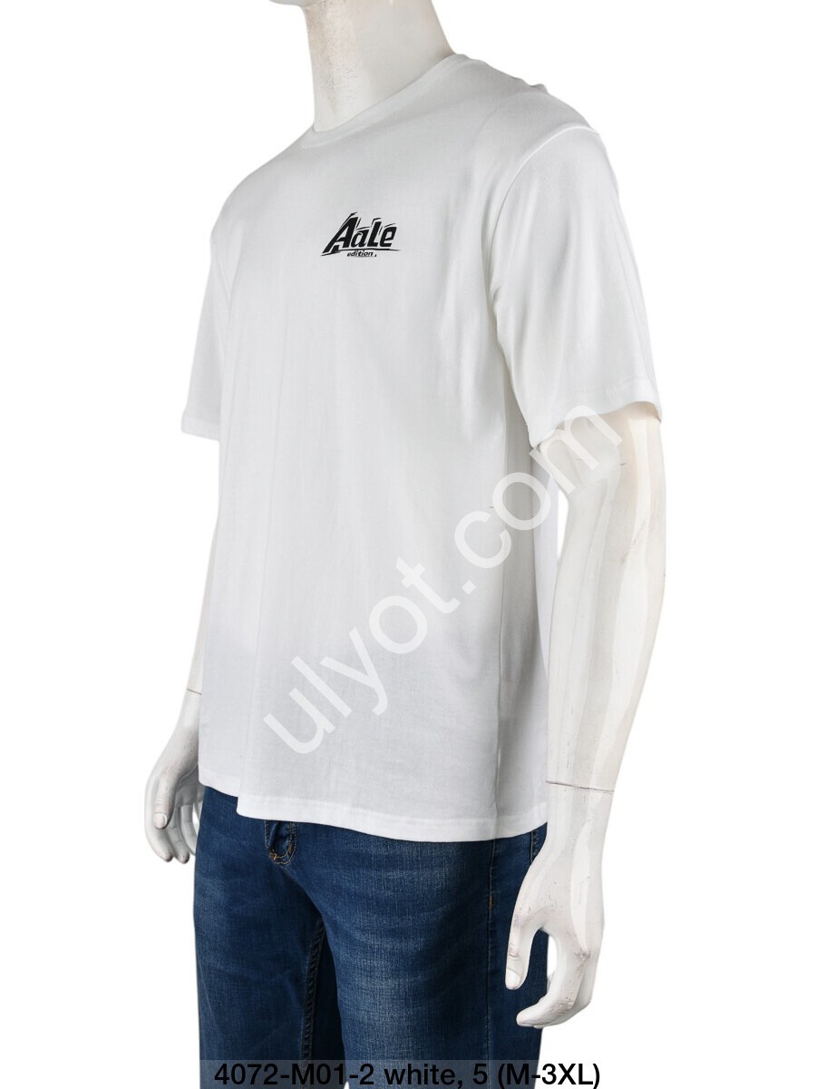 ФУТБОЛКА AALE (M-3XL) БЕЛЫЙ 4072