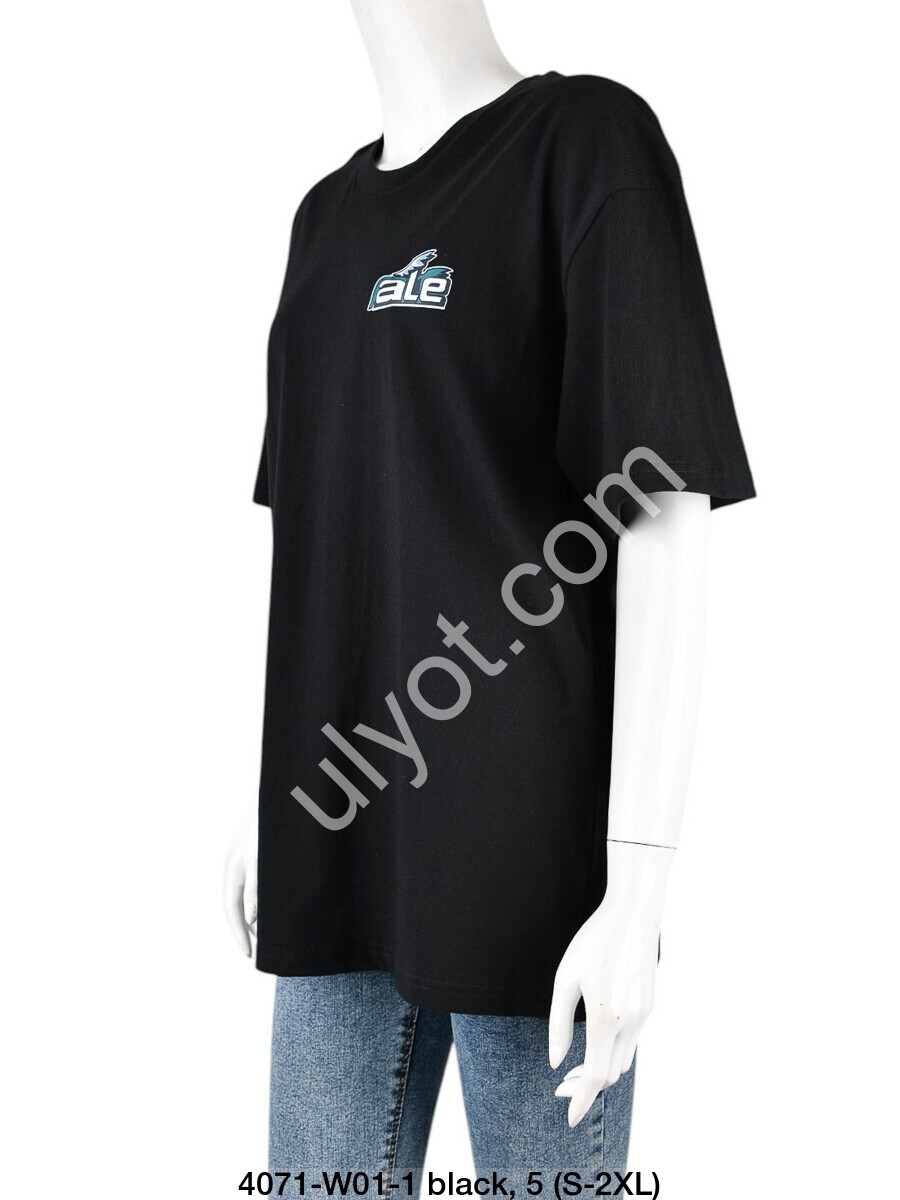 ФУТБОЛКА ALE (S-2XL) ЧЕРНЫЙ 4071