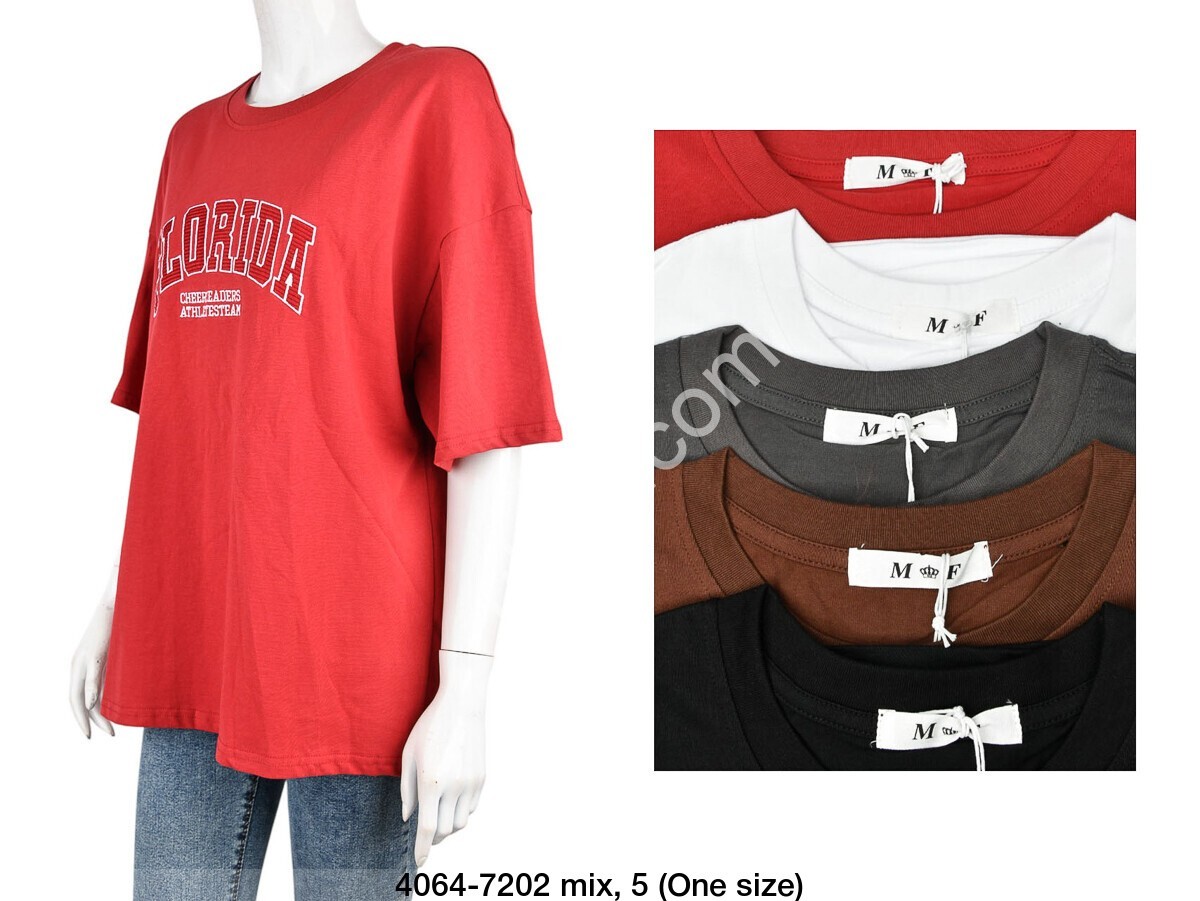 ФУТБОЛКА (OVER SIZE) МИКС 4064-7202
