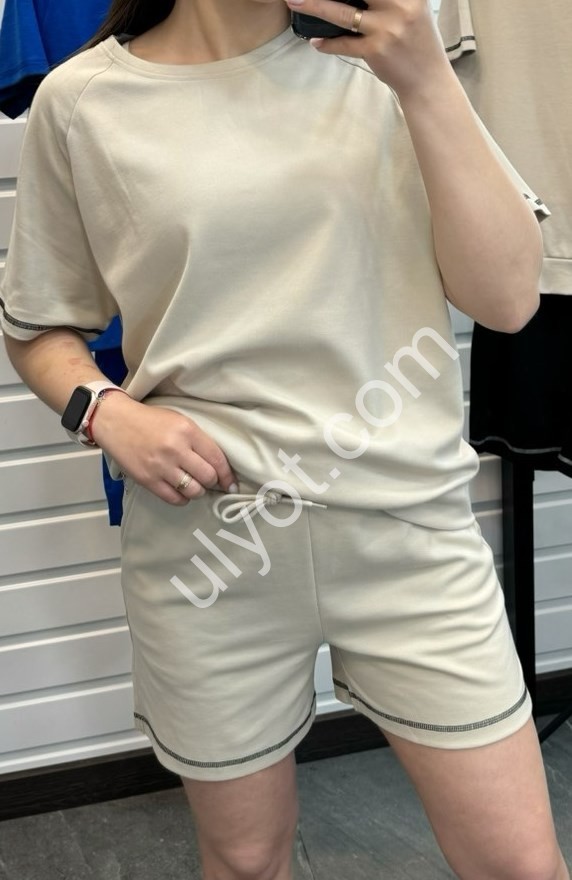КОСТЮМ JJF-2  (XL-4XL) МОЛОЧНЫЙ 