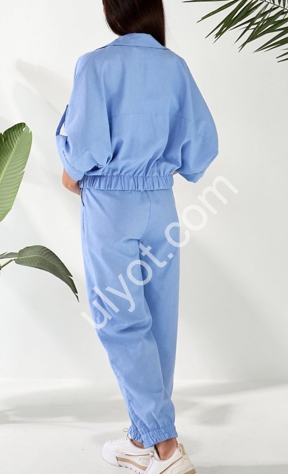 КОСТЮМ (42-52) ГОЛУБОЙ 2518